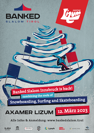 Banked Slalom Serie 2023 Axamer Lizum Plakat